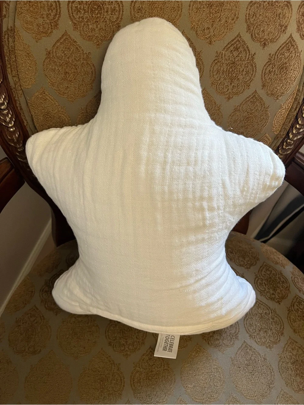 Celebrate Together Cream Ghost Pillow - Cozy Halloween Accent
